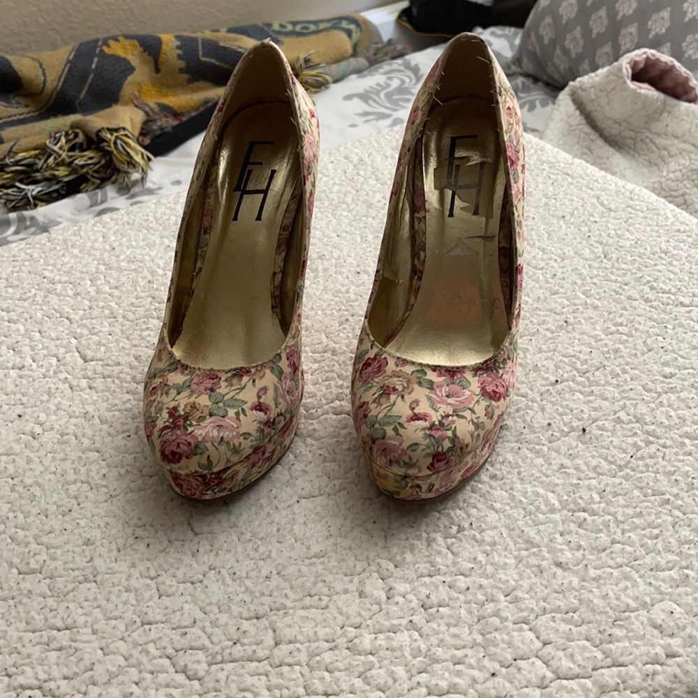 Floral heels